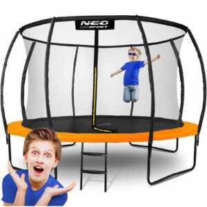 Trampolin Gartentrampolin Kindertrampolin Sicherheitsnetz Neo-Sport 374 cm
