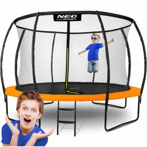 Trampolin Gartentrampolin Kindertrampolin Sicherheitsnetz Neo-Sport 374 cm