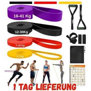 Fitnessbänder 11er Set Gymnastikband, 2M Theraband, Yoga Fitnessband Terraband ®