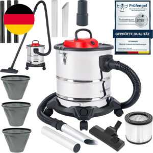 Lehmann Haddo Industriestaubsauger 2000W | Aschesauger Für Kamin Mit Doppelfilte
