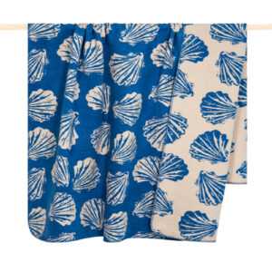 Wohndecke Muschel blau Shell 150x200 cm Pad Home Decke