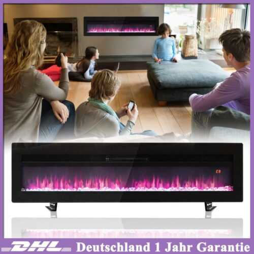 Elektrischer Kamin mit Fernbedienung Farbwechsel Wandkamin Elektrokamin Heizung