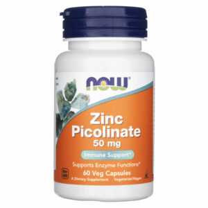 NOW FOODS Zink Picolinat / Zinc Picolinate 50 mg 60 Kapseln
