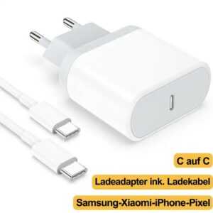 Ladekabel für Samsung Huawei Xiaomi Schnellladegerät  25W USB-C Netzteil Adapter
