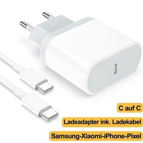 Ladekabel für Samsung Huawei Xiaomi Schnellladegerät  25W USB-C Netzteil Adapter