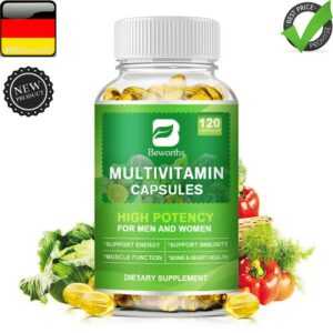 Multivitamin-Kapseln für Männer und Frauen 120pcs- Vitamine und Mineralstoffe