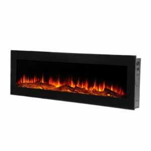 Meran Elektrokamin 130cm Elektroheizung Kamin Dekokamin LED Wandkamin Einbau