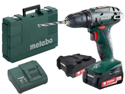 Metabo BS 14.4 Akku-Bohrschrauber 602206550 | 2 Akkus, Koffer, 14V, 1,5 Ah, 40Nm