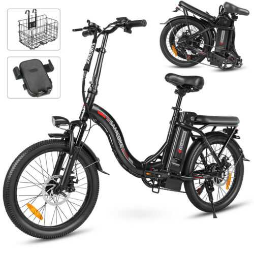 E-Bike City-Elektrofahrrad 20 Zoll Reifen Klapprad 350W/36V Motor 12AH Shimano 7