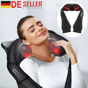 Massage Gerät Shiatsu Nacken Rücken elektrische vibration Wärmefunktion mit Gurt