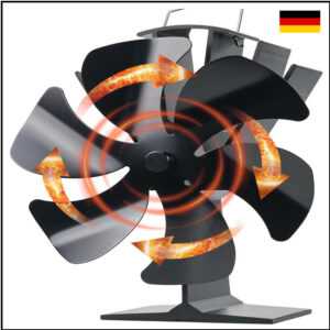 Holzofen Ventilator - Heizlüfter für Kamin & Pelletbrenner