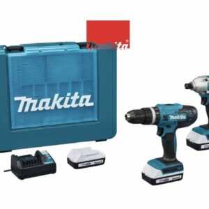 Makita Akkuschrauber +Schlagschrauber & 3 Akkus +Ladegerät TD127D,HP488D,BL1820G