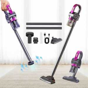 4-in-1 LED kabelloser Akku Staubsauger Tragbarer Beutelloser Handstaubsauger DE