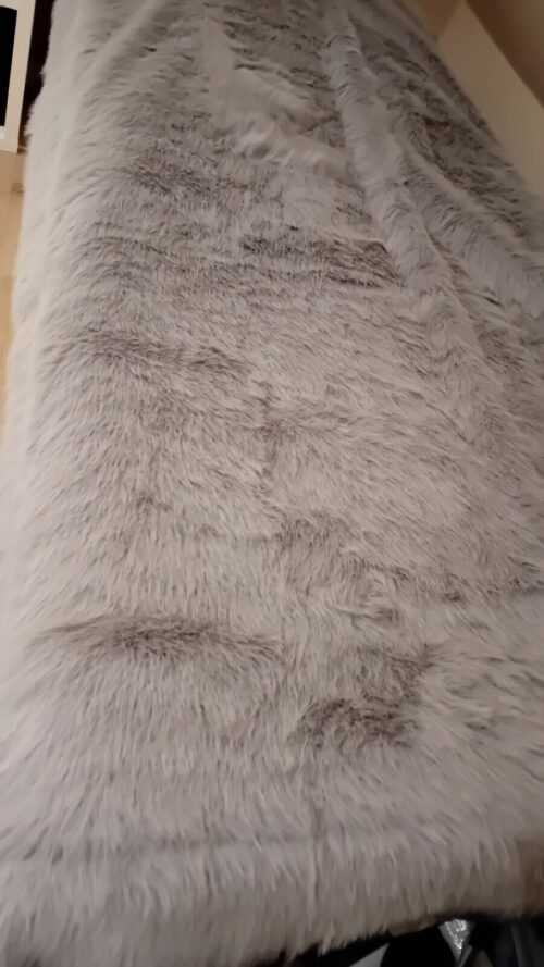 Neues Mont Chalet Plaid Decke Tagesdecke Luxus Grau Fellimitat 150