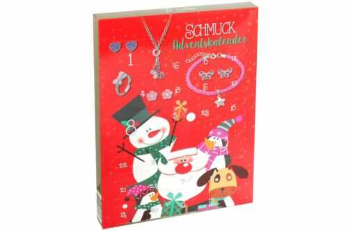 Adventskalender DI LUSSO Kinder Schmuck Advent Weihnachten Kalender 24 Türchen