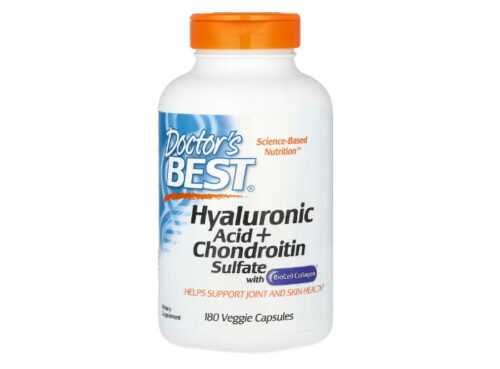 Doctor's Best, Hyaluronsäure und Chondroitinsulfat, 180 pflanzliche Kapseln