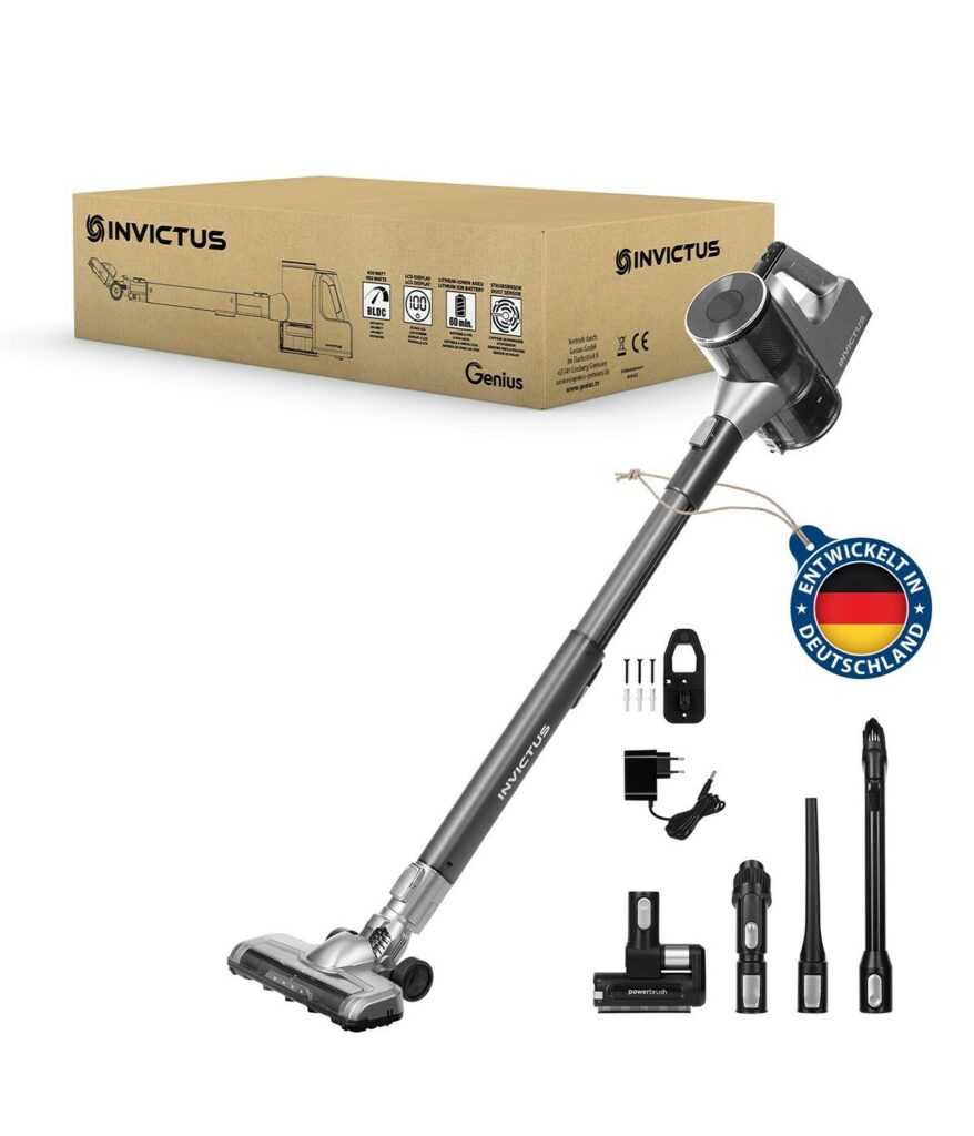 Genius Invictus X6 Ultra Akku Handstaubsauger 16 tlg, Smart Staubsauger