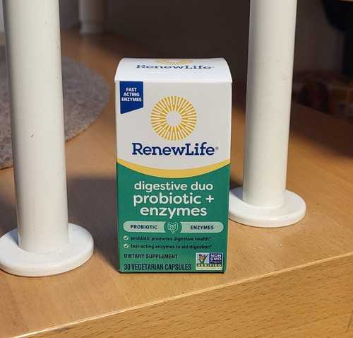 Renew Life, Verdauungs-Duo Probiotikum + Enzyme, 30 vegetarische Kapseln