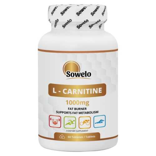 L-Carnitin 1000 mg – Energie, Fatburner & Antioxidans – Tabletten – Sowelo