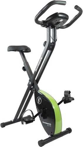 Heimtrainer Fitnessfahrrad Ergometer mit Handpulssensoren Trimmrad Grün