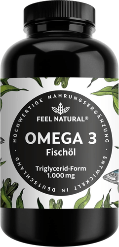 Omega 3 Kapseln hochdosiert 2.000mg - 365 Stück - essentielle Fettsäuren EPA&DHA