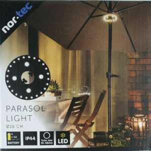 Gartenschirm Beleuchtung Warm Weiß LED Sonnenschirm Lampe Schirm Leuchte Licht