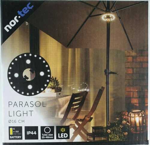 Gartenschirm Beleuchtung Warm Weiß LED Sonnenschirm Lampe Schirm Leuchte Licht