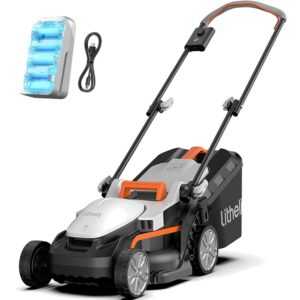 Benutzerfreundlicher 20V Akku Rasenmäher mit verstellbarem Griff und 4,0 Ah Akku