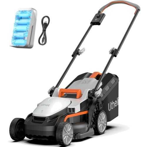 Benutzerfreundlicher 20V Akku Rasenmäher mit verstellbarem Griff und 4,0 Ah Akku