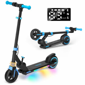 E Scooter Für Kinder Elektroroller 15km/h Kinderroller 6-14 Jahren E Roller LED