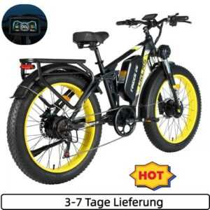 NEW ORLMS Elektrofahrrad,52V 25AH E-Mountainbike 26 Zoll OffRoad E-bike