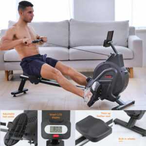 Rudergerät Zuhause Magnetisches Rudergerät 16 Widerstandsstufen Rowing Machine
