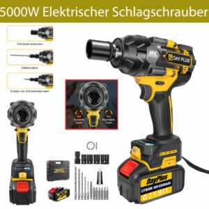 21V Brushless Impact Wrench Drill Cordless 1/2'' 2500Nm Cordless with Battery
