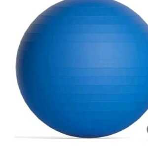 Gymnastikball 75 cm mit Pumpe - BLAU - Yoga - Büro - Berstsicher - Sitzball