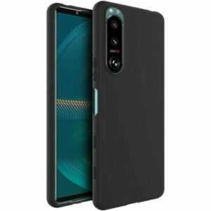 Hülle für Sony Xperia 5 III Handyhülle Case Silikon Cover Bumper Matt Schwarz