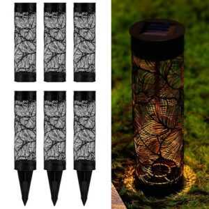6 x Paulmann LED Solarspieß Sunshine Gloss Schwarz extra warmweiß Dekolicht