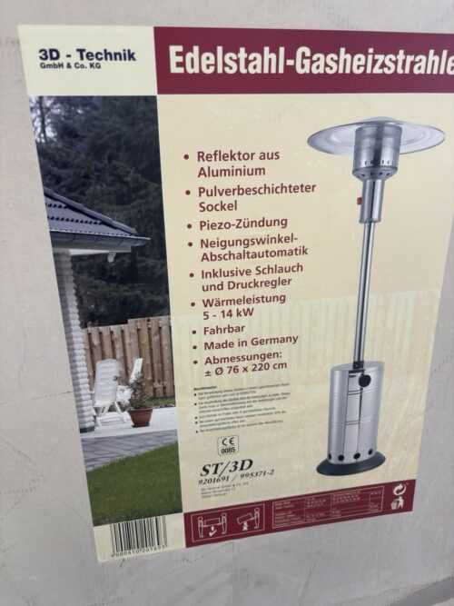 Gasheizstrahler Gas Heizung Heizpiliz Terrassenheizstrahler Gasheizung Outdoor