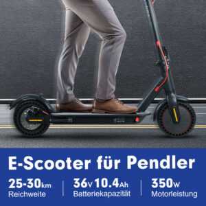350W Motor | 30km Reichweite | Falt-E-Scooter mit Straßenzulassung + APP 📲⚡