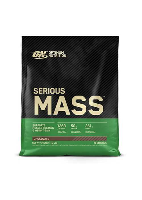 Optimum Nutrition Serious Mass 5.45kg Weight Gainer BCAA (12,82€/kg)