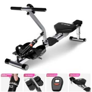 Rudergerät Klappbar Ruderzugmaschine Heimtrainer Fitnessgeräte 12Stufen zu Hause