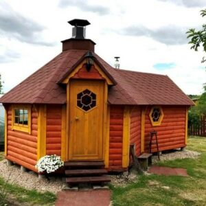 Sauna Grill kota Holzhaus Grillhütte Feuerhütte Grillhaus Gartensauna