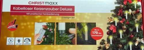 Christmaxx - Kabellose Christbaumkerzen - 16 kabellose LED Kerzen  Fernbedienung