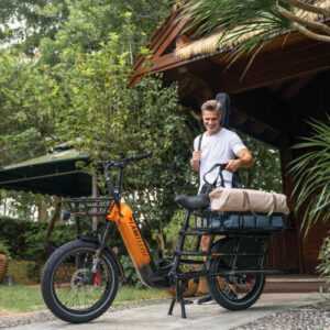 LANKELEISI Wombat-1 20ZOLL 1000W Elektrofahrrad 20Ah Longtail E-Lastenrad E-Bike