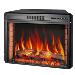 ArtiFlame Elektrischer Kamin AF28S – Schwarz, 1800W – Moderne Gemütlichkeit für