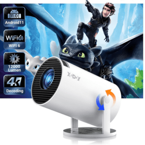 [2025 Upgraded & Android 11.0] Mini-Projektor Native 720P HD, Unterstützt 4K 108
