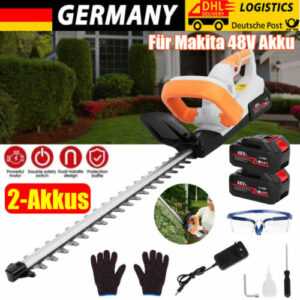 Akku Heckenschere Heckentrimmer mit 48V Akku + Ladegerät Set for Makita 51CM