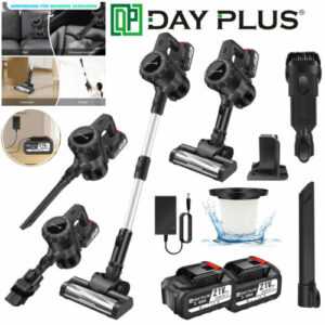 2Akku Staubsauger Hoover Upright Kabelloser Handstaubsauger 3600W 30000Pa 6 IN 1