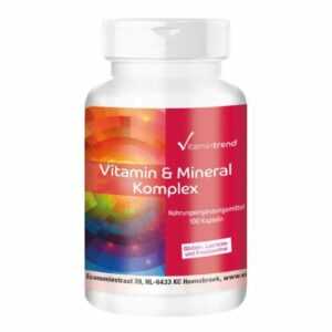 Vitamin & Mineral Komplex - 100 Kapseln Multivitamin-Präparat - Vitamintrend
