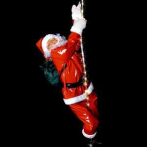XL PREMIUM WEIHNACHTSMANN AUF LED SEIL 200 cm~WETTERFEST~WEIHNACHTSDEKO~SANTA~