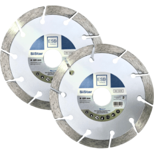 2x Diamanttrennscheibe 125 mm Beton Diamantscheibe Trennscheibe 10mm Segmenthöhe